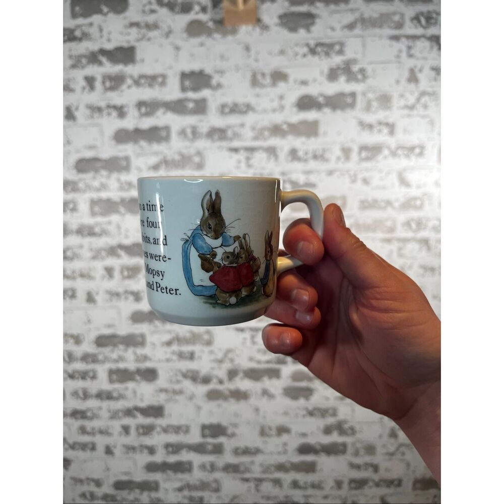 Wedgwood Beatrice potter vintage Peter rabbit ceramic cup